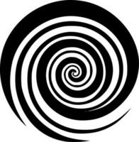 Spiral, minimalistisch und einfach Silhouette - - Vektor Illustration