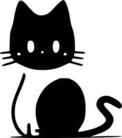 Katze, minimalistisch und einfach Silhouette - - Vektor Illustration