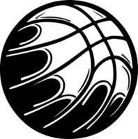 basketboll - minimalistisk och platt logotyp - vektor illustration