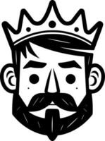 König - - minimalistisch und eben Logo - - Vektor Illustration