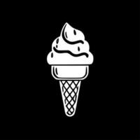 Eis Sahne - - minimalistisch und eben Logo - - Vektor Illustration