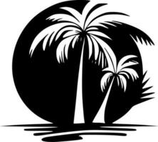 tropisch - - minimalistisch und eben Logo - - Vektor Illustration