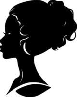 schwarz Frauen, minimalistisch und einfach Silhouette - - Vektor Illustration