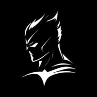 superhjälte - minimalistisk och platt logotyp - vektor illustration