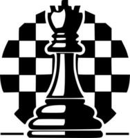 Schach - - schwarz und Weiß isoliert Symbol - - Vektor Illustration