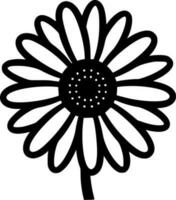 Gänseblümchen - - minimalistisch und eben Logo - - Vektor Illustration