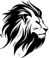 Löwe - - schwarz und Weiß isoliert Symbol - - Vektor Illustration
