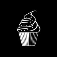 Cupcake, minimalistisch und einfach Silhouette - - Vektor Illustration