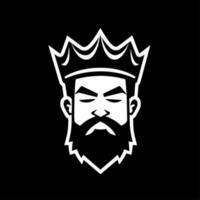 König - - minimalistisch und eben Logo - - Vektor Illustration