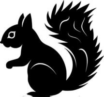 Eichhörnchen, schwarz und Weiß Vektor Illustration