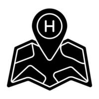 editierbar Design Symbol von Hotel Ort vektor