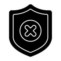 perfekt Design Symbol von Nein Sicherheit vektor