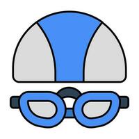 Prämie herunterladen Symbol von Brille mit Hut vektor