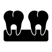 Prämie herunterladen Symbol von Zähne vektor