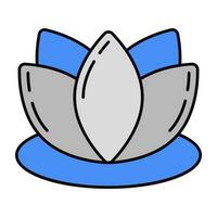 ein Symbol Design von Lotus Blume vektor