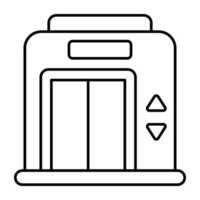 modern Design Symbol von Aufzug vektor