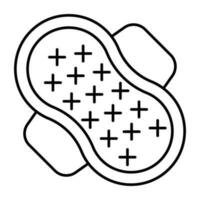 ein Symbol Design von sanitär Serviette vektor