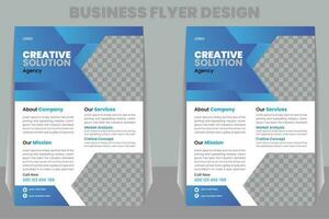 kreativ korporativ Geschäft Flyer Vorlage Design . vektor