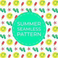 Sommer- beschwingt Muster zum Hintergrund, Paket, Textil. Vektor Illustration im eben Stil