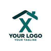 Brief x Dach Vektor Logo Design