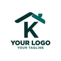Brief k Dach Vektor Logo Design