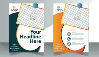 Corporate Book Cover Designvorlage in A4. kann an Broschüre, Jahresbericht, Magazin, Poster, Geschäftspräsentation, Portfolio, Flyer, Banner, Website angepasst werden vektor