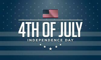 glücklich 4 .. von Juli USA Unabhängigkeit Tag Hintergrund Design. vektor