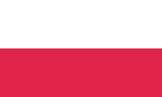 vektorielle Darstellung der polnischen Flagge vektor