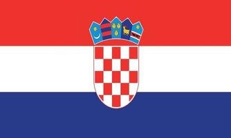vektorillustration av den kroatiska flaggan vektor