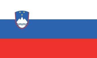 Vektorillustration der slowenischen Flagge vektor