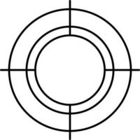 fokus ikon eller symbol i linje konst. vektor