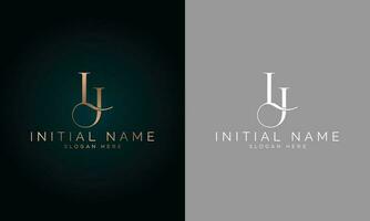 lj Initiale Handschrift und Unterschrift Logo Design mit Kreis. schön Design handgeschrieben Logo zum Mode, Team, Hochzeit, Luxus Logo. vektor