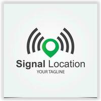 Signal Stift Ort Logo Design Prämie elegant Vorlage Vektor eps 10