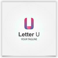 modern lila brev u logotyp premie elegant mall vektor eps 10