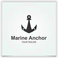modern Anker Marine Logo Prämie elegant Vorlage Vektor eps 10