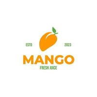 kreativ Mango Obst organisch Logo Design Vektor Konzept Illustration Idee
