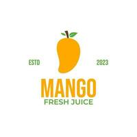 kreativ mango frukt organisk logotyp design vektor begrepp illustration aning