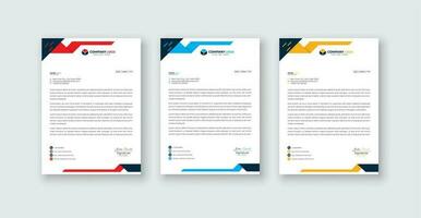 fri vektor företags- brev mall design.