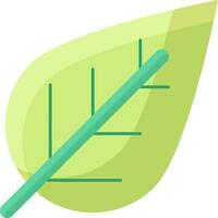 Blatt Symbol im Grün Farbe. vektor