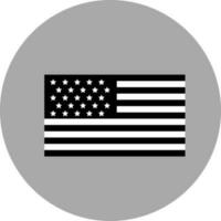 amerikan flagga bricka ikon på grå bakgrund. vektor
