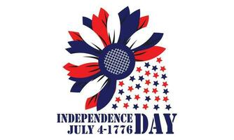 vierte von Juli Unabhängigkeit Tag Amerika t Hemd Design Vektor Illustration. glücklich Unabhängigkeit Tag USA 4 th Juli im vereinigt Zustände von Amerika. Vektor Illustration. eps 10