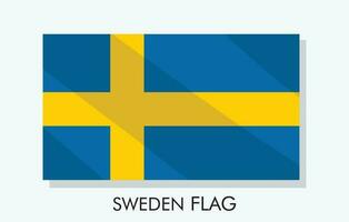 ein Blau und Gelb Flagge Illustration Vorlage Banner Design und National Tag Banner Design vektor