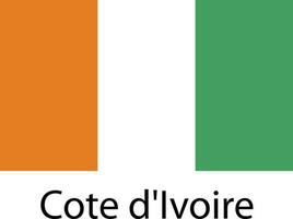 National Flagge Symbol cote d'lvoire vektor