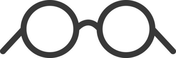 svart glasögon ikon på vit bakgrund. vektor