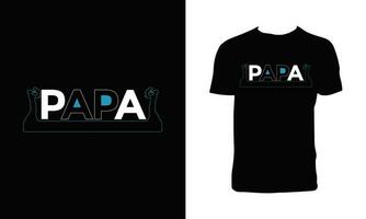 pappa t-shirt design vektor