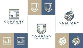 Luxus Unternehmen Brief j Logo Design Vorlage. Eleganz Geschäft Initiale j Logo vektor
