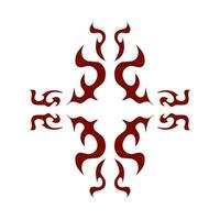 rödbrun Färg stam- design illustration. perfekt för tatueringar, klistermärken, ikoner, logotyper, hattar, tapet element vektor