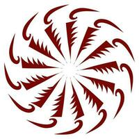 rödbrun Färg stam- design illustration vektor