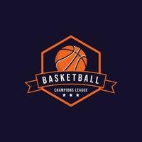 basketboll sport logotyp design mall vektor illustration.