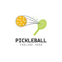 pickleball logotyp design vektor illustration mall